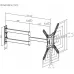 Кронштейн для телевизора Ultramounts UM960 черный 23"-65" макс.35кг настенный поворот и наклон