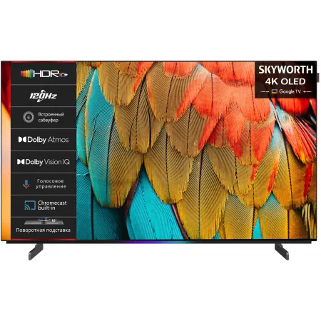Телевизор OLED Skyworth 65" 65SXF9800 BM Series Frameless черный/черный 4K Ultra HD 120Hz DVB-T DVB-T2 DVB-C DVB-S DVB-S2 USB WiFi Smart TV