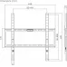 Кронштейн для телевизора Ultramounts UM822 черный 32"-75" макс.45кг настенный фиксированный