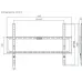 Кронштейн для телевизора Ultramounts UM823 черный 37"-86" макс.45кг настенный фиксированный