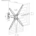 Кронштейн для телевизора Ultramounts UM957 черный 13"-55" макс.25кг настенный поворот и наклон