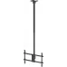 Кронштейн для телевизора Ultramounts UM961 черный 43"-86" макс.60кг потолочный поворот и наклон