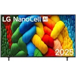 Телевизор LED LG 65" 65NANO81A6A.ARUG черный 4K Ultra HD 60Hz DVB-T DVB-T2 DVB-C DVB-S DVB-S2 USB WiFi Smart TV