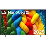 Телевизор LED LG 86" 86NANO81A6A.ARUG черный 4K Ultra HD 60Hz DVB-T DVB-T2 DVB-C DVB-S DVB-S2 USB WiFi Smart TV