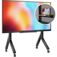 Стойка для телевизора Onkron TS2081 черный 70"-110" макс.120.5кг напольный мобильный