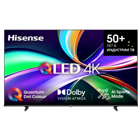 Телевизор QLED Hisense 75" 75E7Q черный 4K Ultra HD 60Hz MEMC DVB-T DVB-T2 DVB-C DVB-S DVB-S2 USB WiFi Smart TV