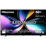 Телевизор QLED Hisense 100" 100U7Q PRO угольно-серый 4K Ultra HD 165Hz MEMC DVB-T DVB-T2 DVB-C DVB-S DVB-S2 USB WiFi Smart TV