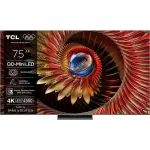 Телевизор QLED TCL 75" 75C8K черный 4K Ultra HD 144Hz DVB-T DVB-T2 DVB-C DVB-S DVB-S2 USB WiFi Smart TV