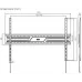 Кронштейн для телевизора Ultramounts UM824F черный 43"-100" макс.75кг настенный фиксированный
