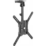Кронштейн для телевизора Ultramounts UM967 черный 23"-55" макс.20кг потолочный поворот и наклон