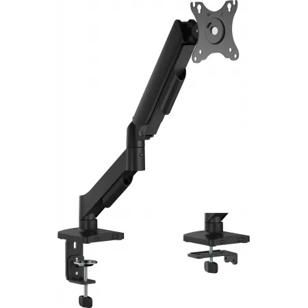 Кронштейн для мониторов Ultramounts UM739 черный 17"-32" макс.9кг крепление к столешнице поворот и наклон Кронштейн для мониторов Ultramounts UM739 черный 17"-32" макс.9кг крепление к столешнице поворот и наклон