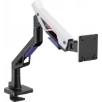 Кронштейн для мониторов Ultramounts UM741BW черный/белый 24"-57" макс.30кг крепление к столешнице поворот и наклон Кронштейн для мониторов Ultramounts UM741BW черный/белый 24"-57" макс.30кг крепление к столешнице поворот и наклон