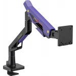 Кронштейн для мониторов Ultramounts UM741BP черный/фиолетовый 24"-57" макс.30кг крепление к столешнице поворот и наклон Кронштейн для мониторов Ultramounts UM741BP черный/фиолетовый 24"-57" макс.30кг крепление к столешнице поворот и наклон