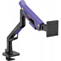 Кронштейн для мониторов Ultramounts UM741BP черный/фиолетовый 24"-57" макс.30кг крепление к столешнице поворот и наклон Кронштейн для мониторов Ultramounts UM741BP черный/фиолетовый 24"-57" макс.30кг крепление к столешнице поворот и наклон