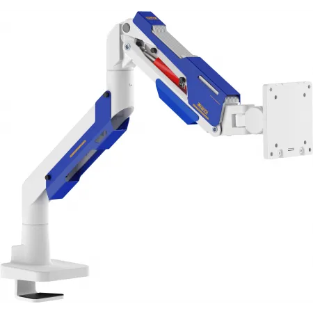 Кронштейн для мониторов Ultramounts UM743WB белый/синий 24"-57" макс.30кг крепление к столешнице поворот и наклон