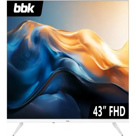 Телевизор LED BBK 43" 43LEM-1041/FTS2C (W) Frameless белый/белый FULL HD 60Hz DVB-T DVB-T2 DVB-C DVB-S DVB-S2 (RUS)
