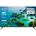 Телевизор LED Haier 43" LED S2 Frameless черный 4K Ultra HD 60Hz MEMC DVB-T DVB-T2 DVB-C DVB-S DVB-S2 USB WiFi Smart TV (RUS)
