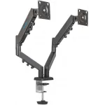 Кронштейн для мониторов Kromax OFFICE-14 черный 15"-32" макс.20кг настольный поворот и наклон