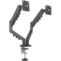 Кронштейн для мониторов Kromax OFFICE-14 черный 15"-32" макс.20кг настольный поворот и наклон