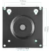 Кронштейн для мониторов Kromax OFFICE-15 черный 15"-32" макс.10кг настольный поворот и наклон