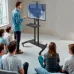 Стойка для телевизора Kromax OMEGA-17 черный 32"-80" макс.50кг напольный поворот и наклон