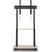 Стойка для телевизора Holder PR-108 черный/береза 32"-65" макс.80кг напольный мобильный