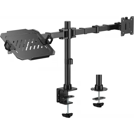 Кронштейн для монитора/ноутбука Cactus CS-VM-LH24-BL черный 17"-35" макс.20кг настольный поворот и наклон Кронштейн для монитора/ноутбука Cactus CS-VM-LH24-BL черный 17"-35" макс.20кг настольный поворот и наклон