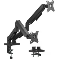 Кронштейн для мониторов Cactus CS-VM-MG-82-BK черный/белый 17"-32" макс.9кг настольный поворот и наклон