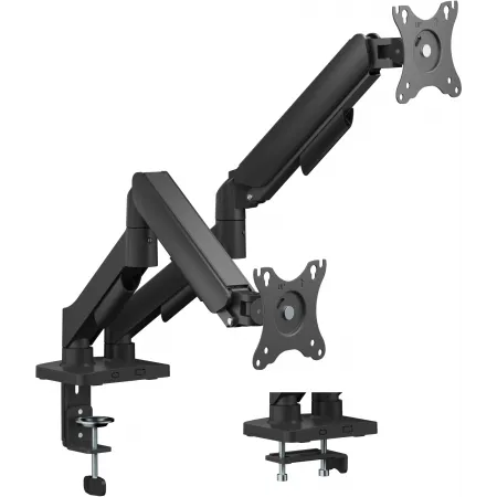 Кронштейн для мониторов Cactus CS-VM-MG-82-BK черный/белый 17"-32" макс.9кг настольный поворот и наклон Кронштейн для мониторов Cactus CS-VM-MG-82-BK черный/белый 17"-32" макс.9кг настольный поворот и наклон