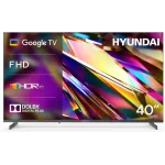 Телевизор LED Hyundai 40" H-LED40BS5011 Google TV Frameless Metal черный FULL HD 60Hz DVB-T DVB-T2 DVB-C DVB-S DVB-S2 USB WiFi Smart TV