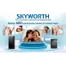 Телевизор QLED Skyworth 50" 50Q66H Google TV Frameless черный/серебристый 4K Ultra HD 60Hz DVB-T DVB-T2 DVB-C DVB-S DVB-S2 USB WiFi Smart TV