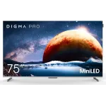 Телевизор QLED Digma Pro 75" Mini LED 75Q Google TV Frameless серебристый/серебристый 4K Ultra HD 144Hz MEMC DVB-T DVB-T2 DVB-C DVB-S DVB-S2 USB WiFi Smart TV Телевизор QLED Digma Pro 75" Mini LED 75Q Google TV Frameless серебристый/серебристый 4K Ultra HD 144Hz MEMC DVB-T DVB-T2 DVB-C DVB-S DVB-S2 USB WiFi Smart TV