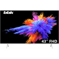 Телевизор LED BBK 43" 43LEM-1054/FTS2C (W) белый FULL HD 60Hz DVB-T2 DVB-C DVB-S2 USB (RUS) Телевизор LED BBK 43" 43LEM-1054/FTS2C (W) белый FULL HD 60Hz DVB-T2 DVB-C DVB-S2 USB (RUS)
