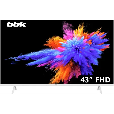 Телевизор LED BBK 43" 43LEM-1054/FTS2C (W) белый FULL HD 60Hz DVB-T2 DVB-C DVB-S2 USB (RUS)