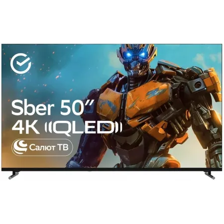 Телевизор QLED Sber 50" SDX-50UQ6032 Салют ТВ Frameless темно-серый 4K Ultra HD 60Hz DVB-T DVB-T2 DVB-C DVB-S DVB-S2 USB WiFi Smart TV Телевизор QLED Sber 50" SDX-50UQ6032 Салют ТВ Frameless темно-серый 4K Ultra HD 60Hz DVB-T DVB-T2 DVB-C DVB-S DVB-S2 USB WiFi Smart TV