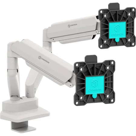 Кронштейн для мониторов Onkron G160 BW черный/белый 13"-32" макс.20кг настольный поворот и наклон верт.перемещ.