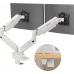Кронштейн для мониторов Onkron G160 BW черный/белый 13"-32" макс.20кг настольный поворот и наклон верт.перемещ.