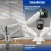 Кронштейн для мониторов Onkron G160 BW черный/белый 13"-32" макс.20кг настольный поворот и наклон верт.перемещ.