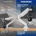Кронштейн для мониторов Onkron G80 BW черный/белый 13"-32" макс.10кг настольный поворот и наклон верт.перемещ.