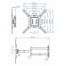 Кронштейн для телевизора Kromax DIX-18 черный 22"-65" макс.40кг настенный поворот и наклон