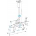 Кронштейн для телевизора Holder PR-101-B черный 32"-65" макс.60кг потолочный фиксированный