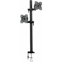 Кронштейн для мониторов ЖК Kromax OFFICE-5 серый 15"-32" макс.12кг настольный поворот и наклон Кронштейн для мониторов ЖК Kromax OFFICE-5 серый 15"-32" макс.12кг настольный поворот и наклон