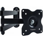 Кронштейн для телевизора Kromax DIX-15 черный 15"-28" макс.30кг настенный поворот и наклон