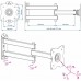 Кронштейн для телевизора Kromax DIX-15 черный 15"-28" макс.30кг настенный поворот и наклон