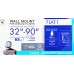 Кронштейн для телевизора Kromax FLAT-1 черный 32"-90" макс.65кг настенный фиксированный