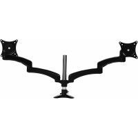 Кронштейн для мониторов Cactus CS-VM-FE124D-BK черный 15"-27" макс.8кг настольный поворот и наклон