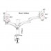 Кронштейн для мониторов Cactus CS-VM-FE124D-AL серебристый 15"-27" макс.8кг настольный поворот и наклон