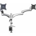 Кронштейн для мониторов Cactus CS-VM-FE124D-AL серебристый 15"-27" макс.8кг настольный поворот и наклон