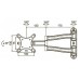 Кронштейн для телевизора Kromax TECHNO-1 темно-серый 10"-26" макс.15кг настенный поворот и наклон
