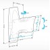 Кронштейн для телевизора Holder LCDS-5062 черный глянец 19"-32" макс.30кг настенный поворот и наклон